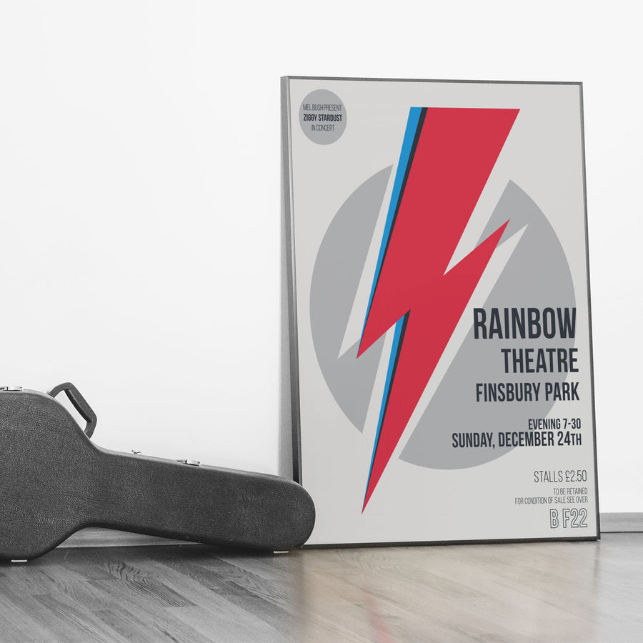 David Bowie Rainbow Theatre poster | Paint It Black online shop