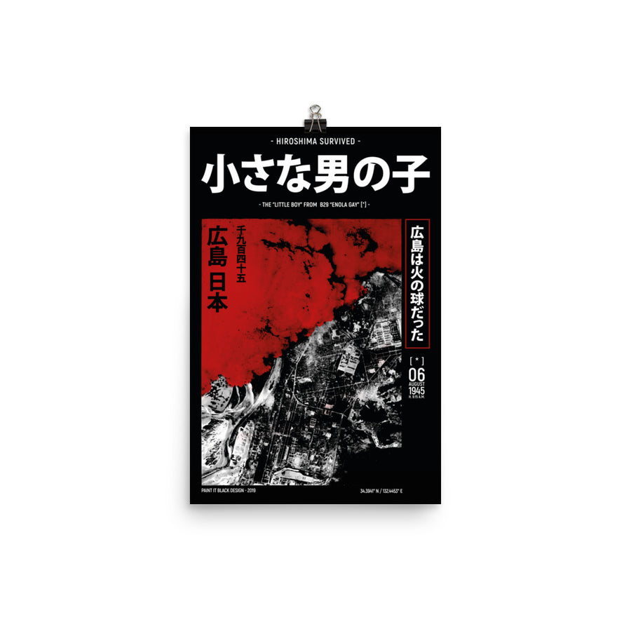 Hiroshima bombing inspired poster Paint It Black