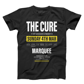 The Cure at Marquee unisex t-shirt | Paint It Black shop online