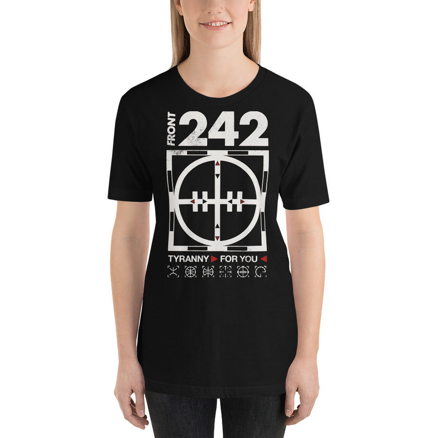 Front 242 Tirranny for you t shirt - Paint It Black T-Shirt Shop Online