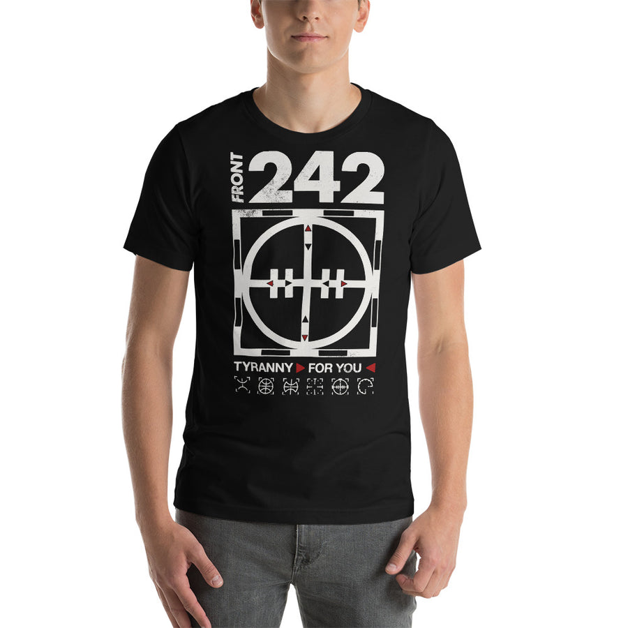 Front 242 Tirranny for you t shirt - Paint It Black T-Shirt Shop Online