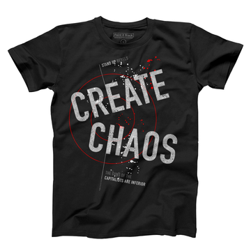 Create Chaos Men's T-Shirt - Unisex - Paint It Black Tees