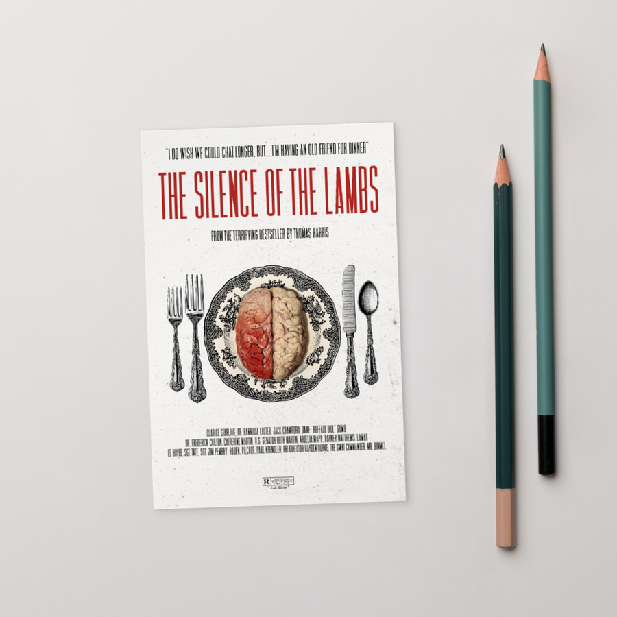 The Silence of the Lambs  Postcard - Paint It Black postcard shop online