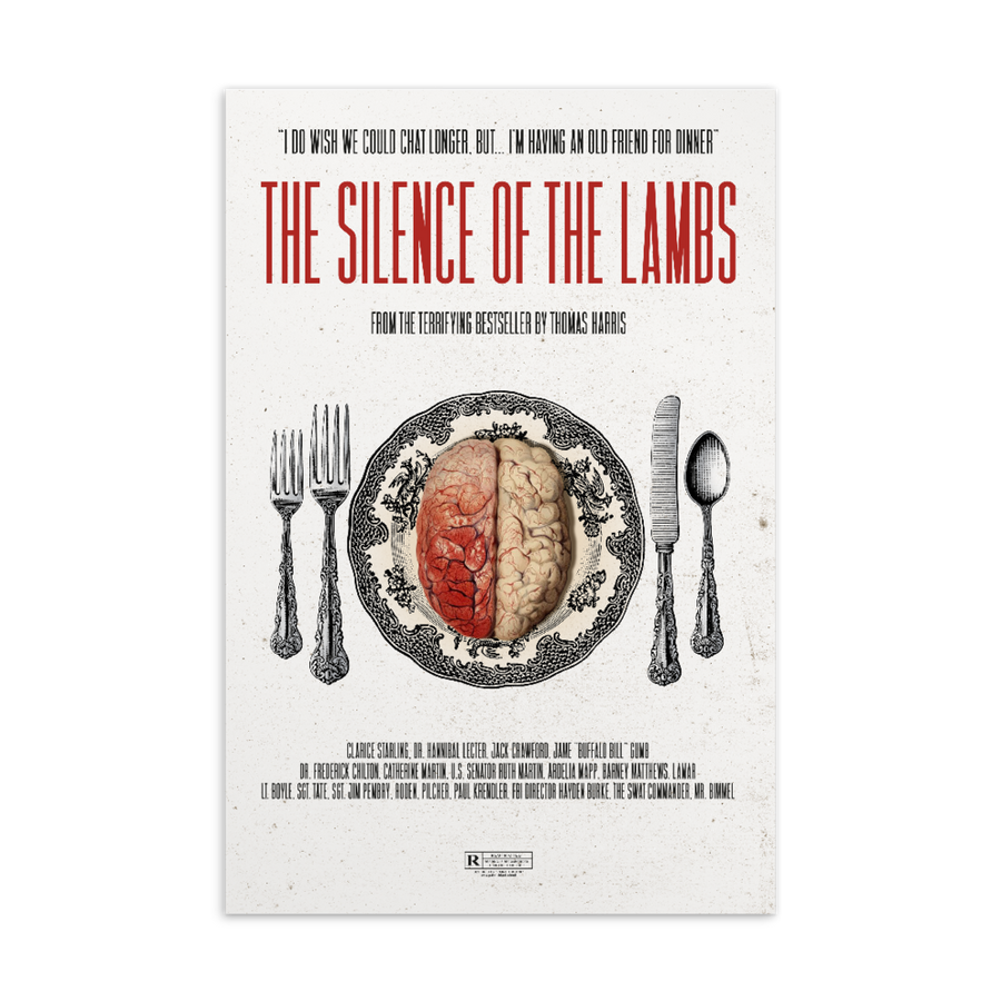 The Silence of the Lambs  Postcard - Paint It Black postcard shop online
