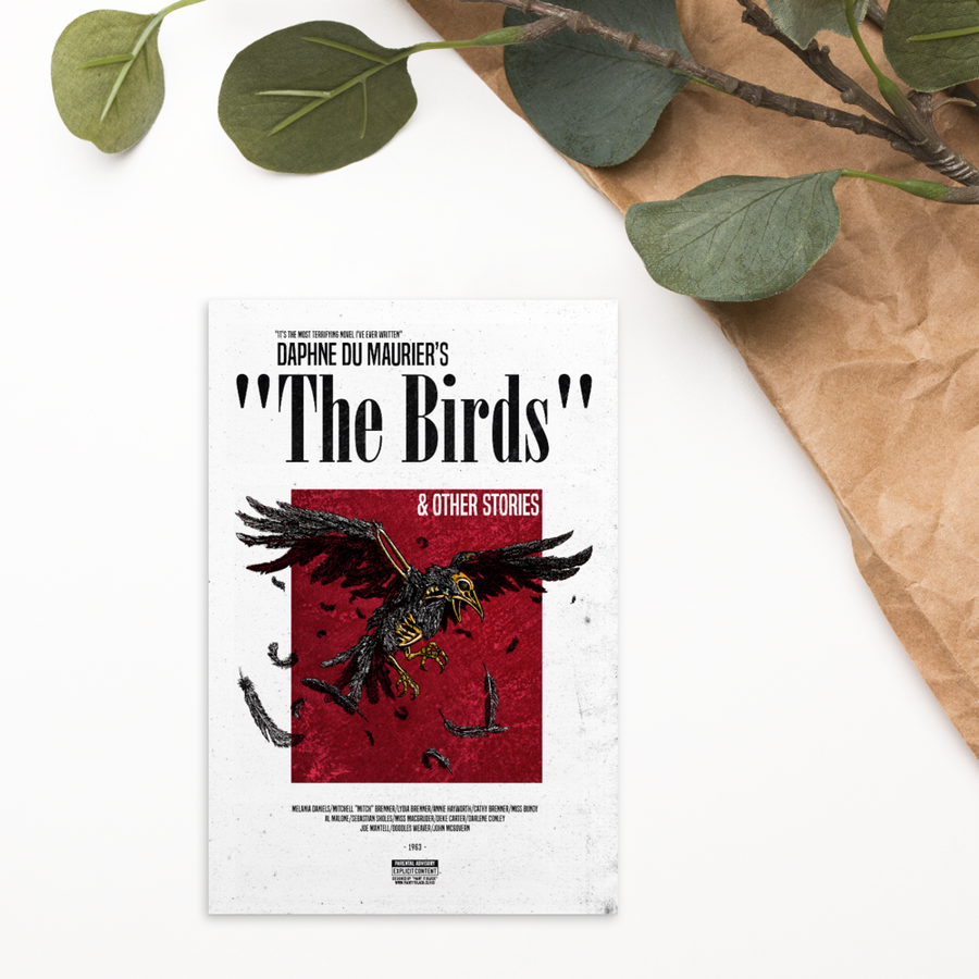 The Birds Postcard | Paint It Black Postcards Shop