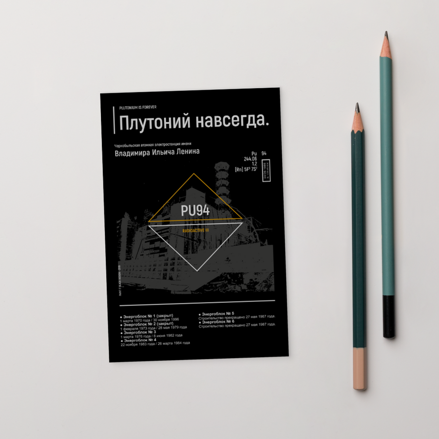 Chernobyl Disaster  Postcard | Paint It Black Postcards Shop