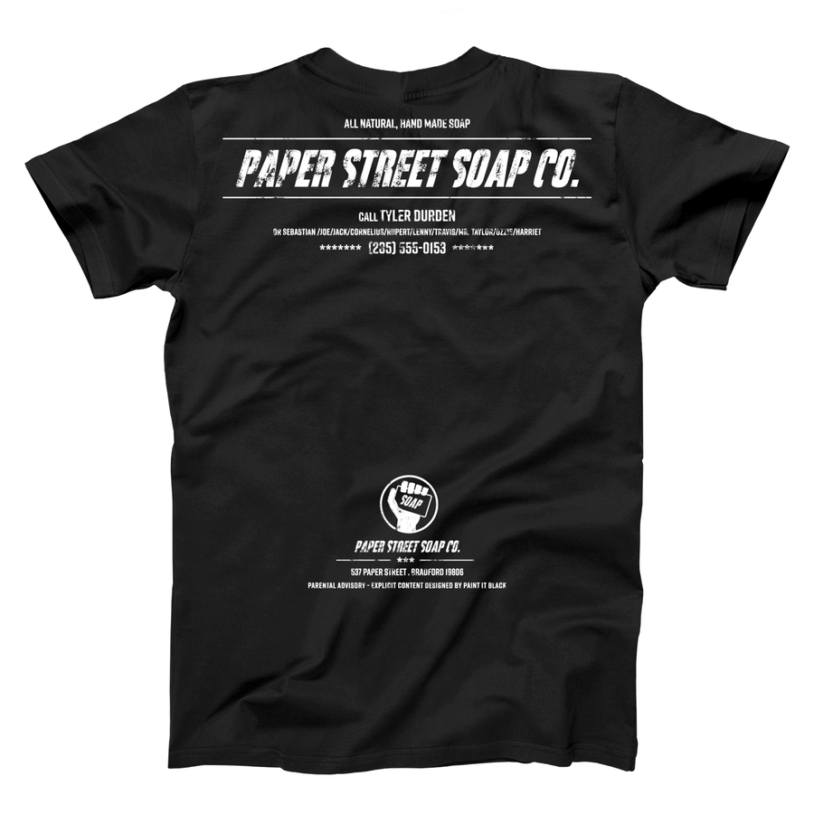 Paper Street Soap Men's T-shirt - Paint It Black online Shop