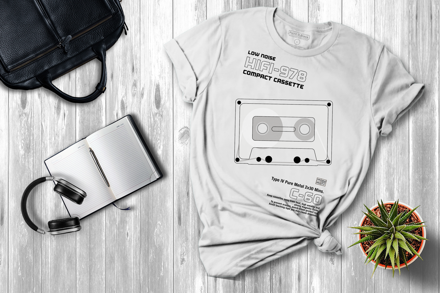 Stereo Cassette Men’s T-Shirt - maglietta uomo - Paint It Black online Clothings online shop