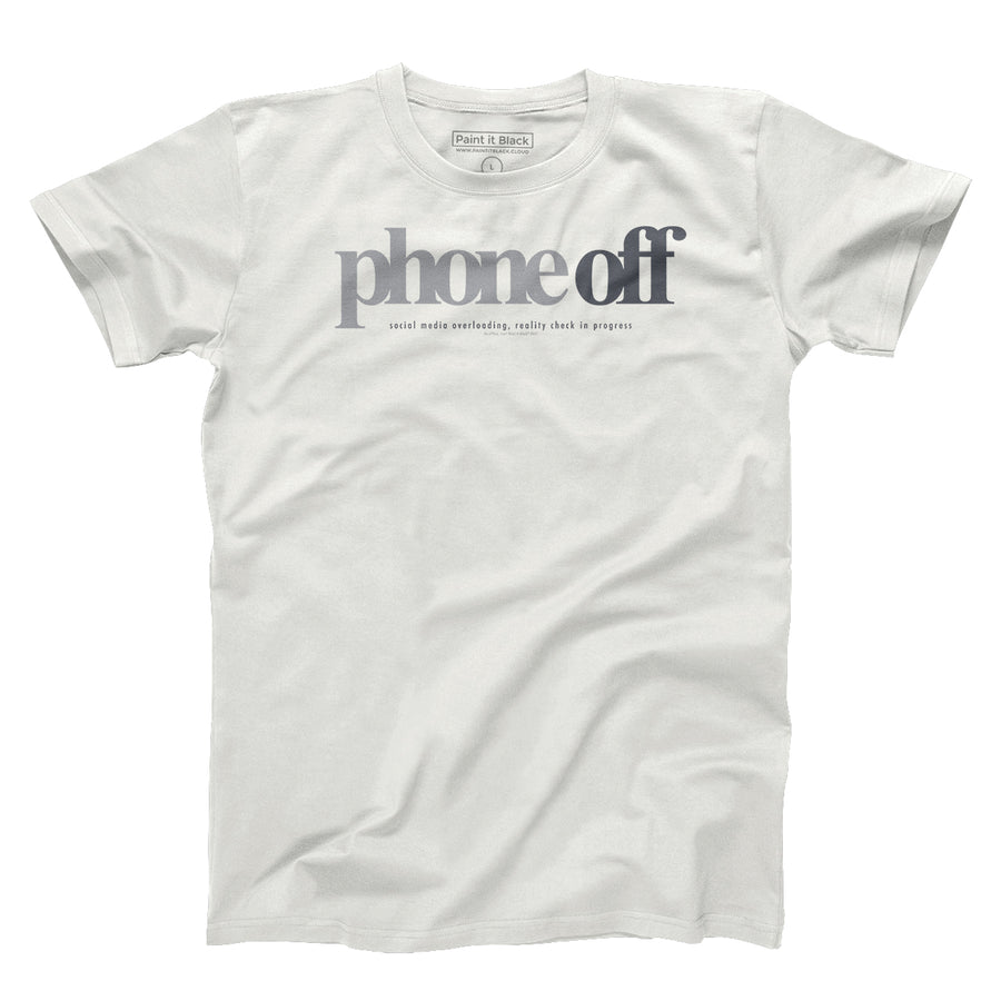 Phone Off | Unisex T-Shirt Maglietta unisex | Paint It Black T-Shirt Shop