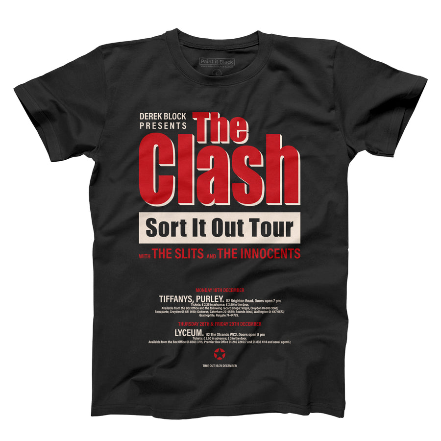 The Clash tour 1978 UK | Unisex T-Shirt | Paint It Black online shop