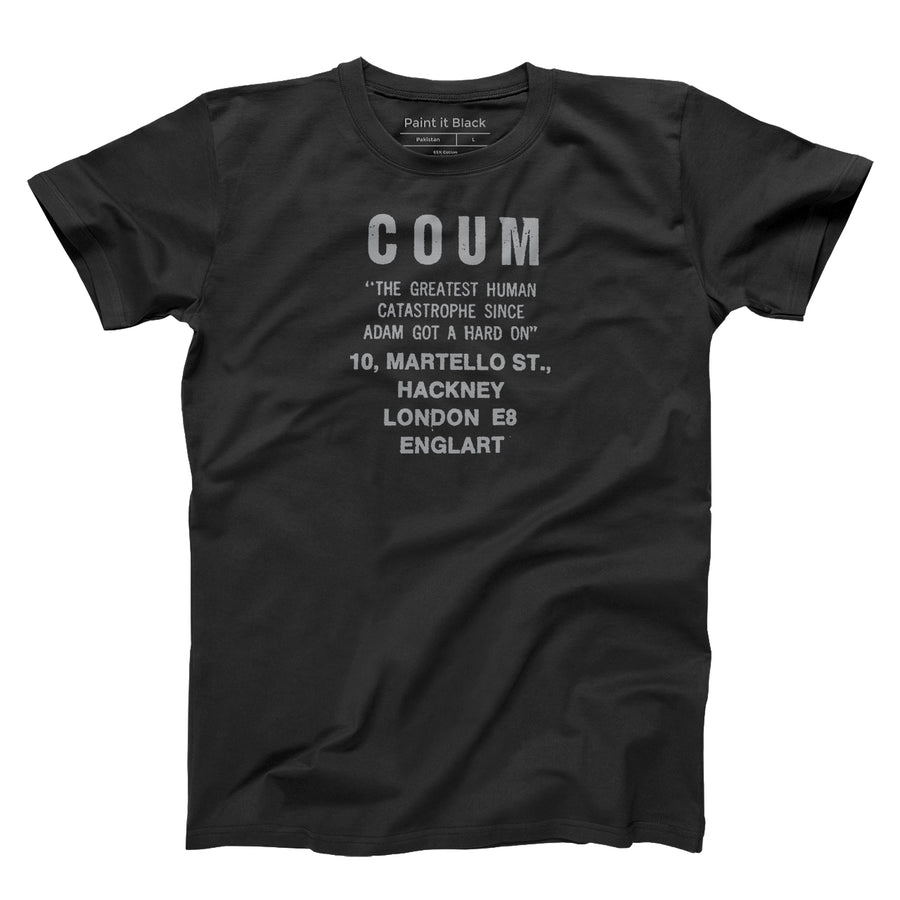 Coum - Unisex T-Shirt - Paint It Black tshirt
