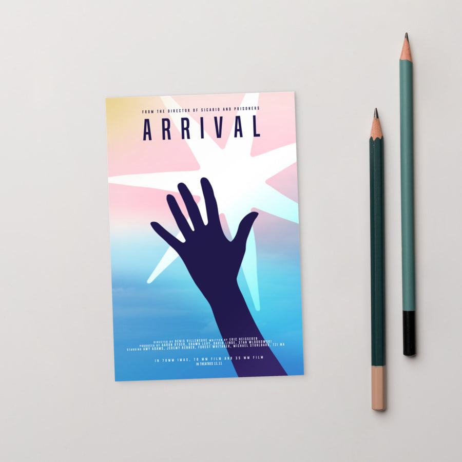 Arrival Postcard | Paint It Black online postcards shop