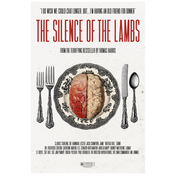 The Silence of the Lambs inspired poster Paint It Black