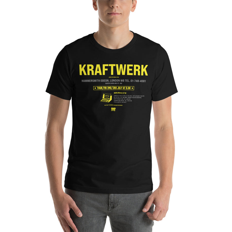 Kraftwerk  tour 1981 maglietta uomo unisex t-shirt | Paint It Black online  shop