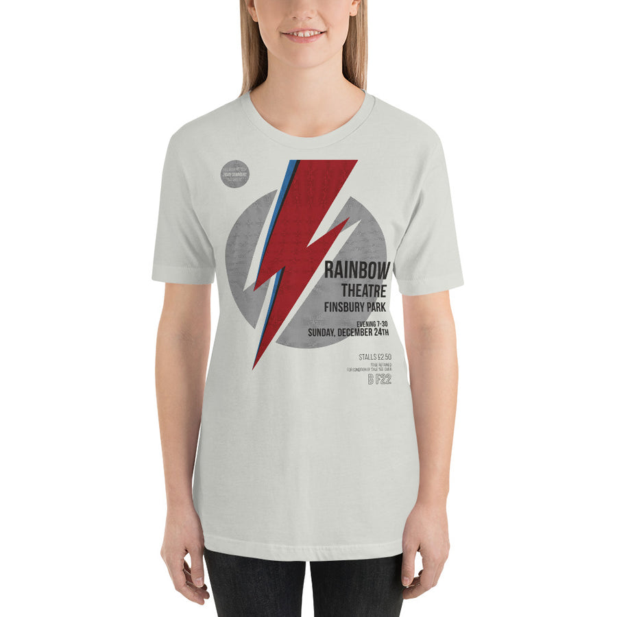  Ziggy live in Rainbow Theatre 1972 - Unisex T-Shirt - Paint It Black
