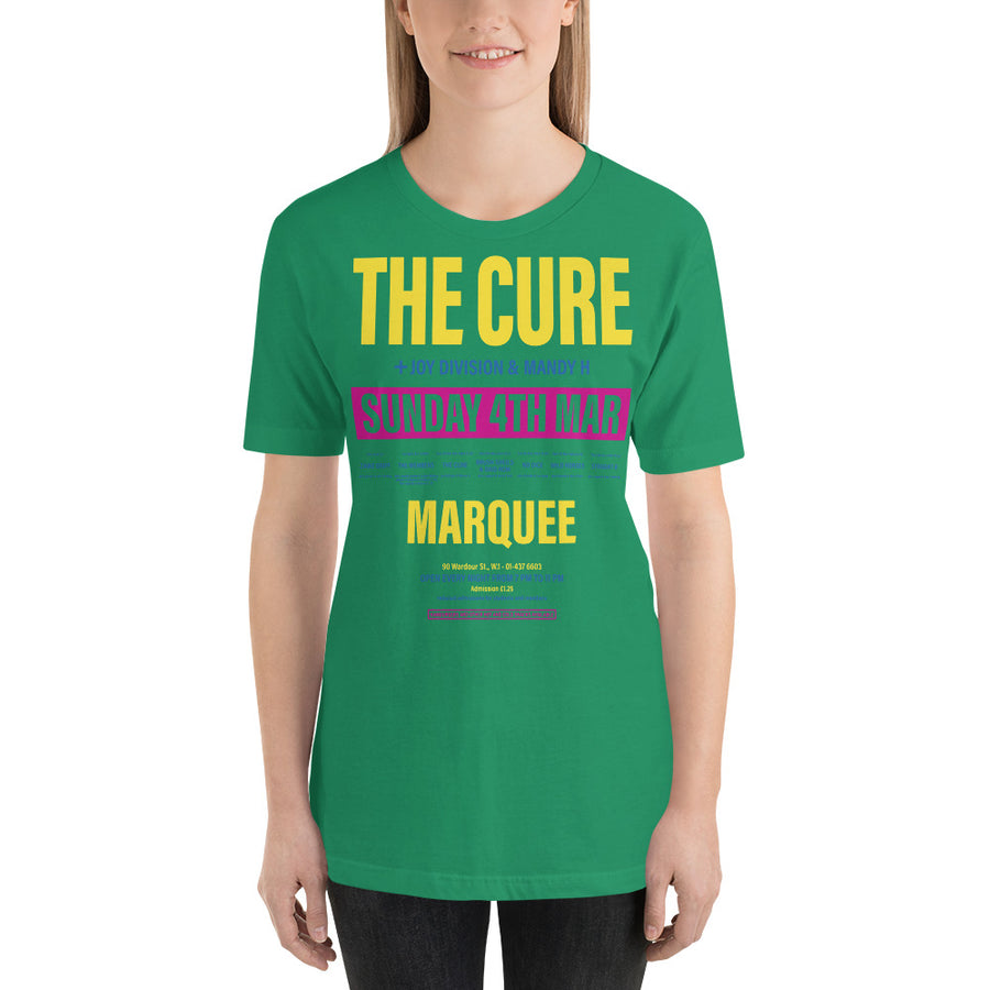 The Cure at Marquee unisex t-shirt | Paint It Black shop online