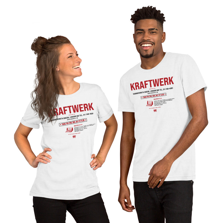 Kraftwerk  tour 1981 maglietta uomo unisex t-shirt | Paint It Black online  shop